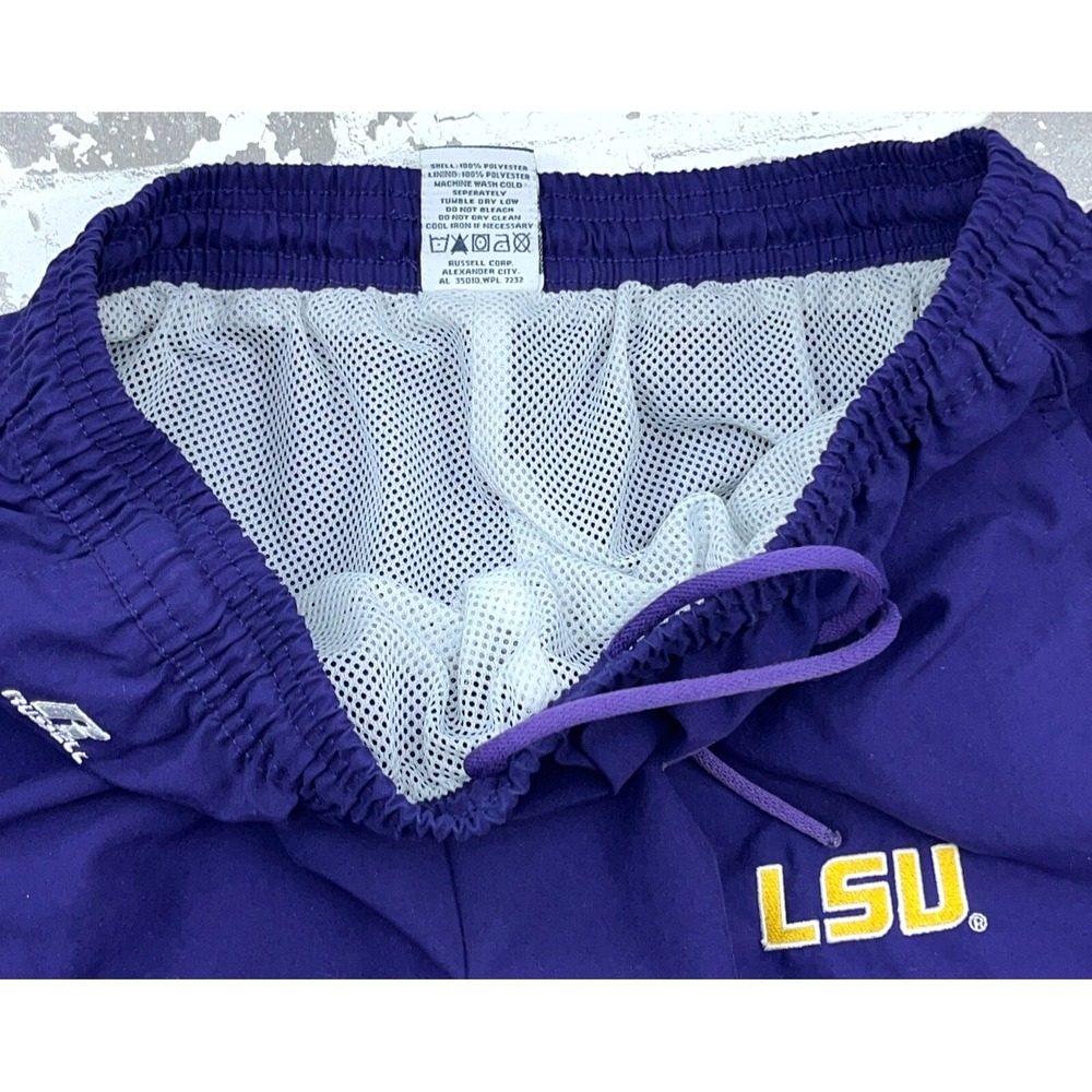 LSU Tigers Pants Women Medium Purple Windbreaker Track Suit Warm Ups Ladies * - Picture 4 of 14